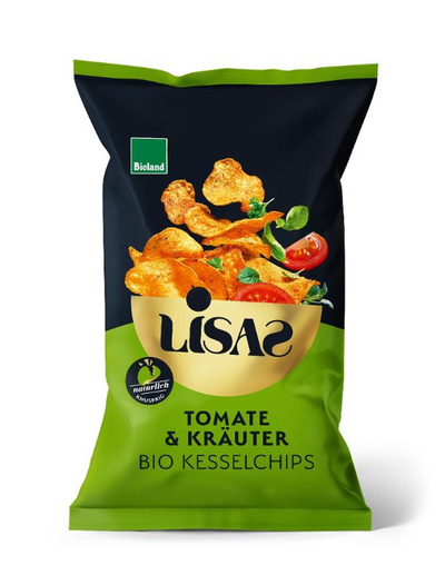 Produktfoto zu Lisas Kesselchips Tomate & Kräuter
