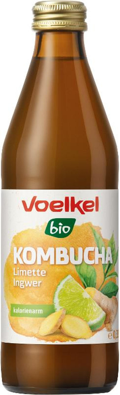 Produktfoto zu Kombucha Limette & Ingwer 0,33 l