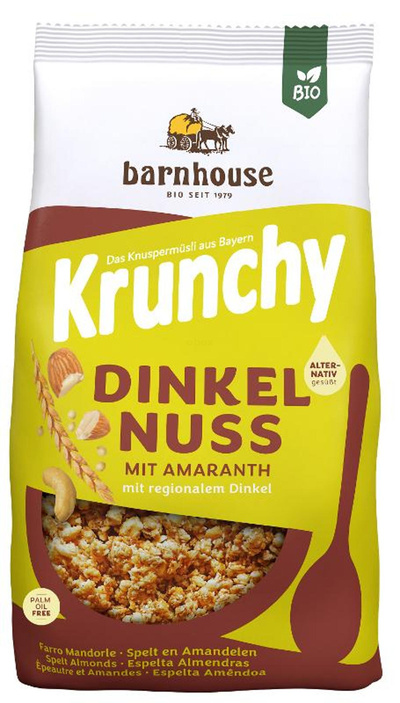 Produktfoto zu Krunchy Amaranth Dinkel Nuss