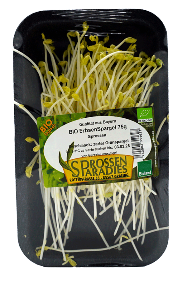 Produktfoto zu Sprossen ERBSEN-SPARGEL 75 g