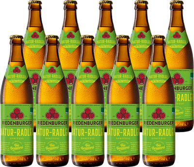 Produktfoto zu Riedenburger Natur-Radler 10 x 0,5 l