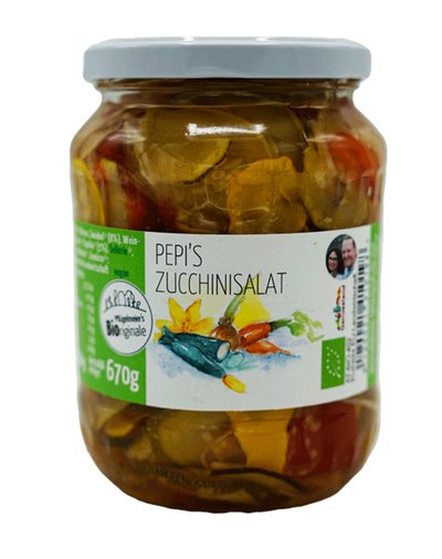 Produktfoto zu Pepis Zucchinisalat mildsüß