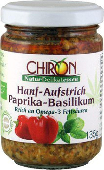 Produktfoto zu Hanfaufstrich Paprika-Basilikum