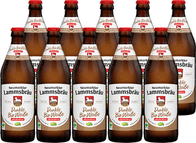 Produktfoto zu Lammsbräu Dunkle Weiße alkoholfrei10 x 0,5 l
