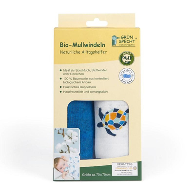 Produktfoto zu Mullwindeln blau