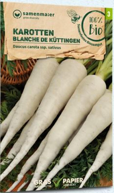Produktfoto zu Saatgut Karotten weiß