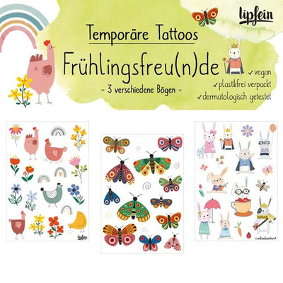 Produktfoto zu Klebetattoos - Frühlingsfreu(n)de