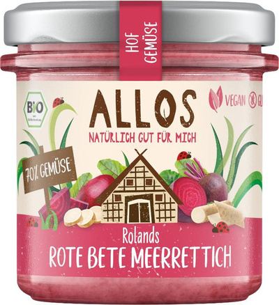 Produktfoto zu Aufstrich Hofgemüse Rote Bete Meerettich