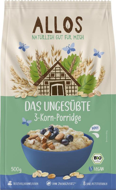 Produktfoto zu Der ungesüßte 3-Korn-Brei