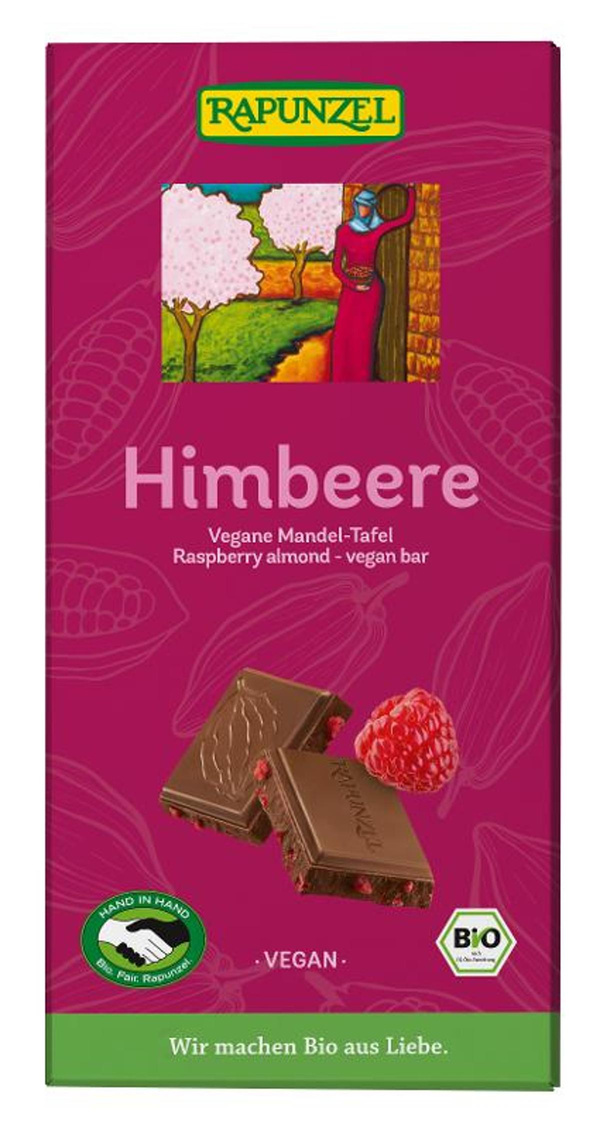 Produktfoto zu Vegane Schokolade Himbeere