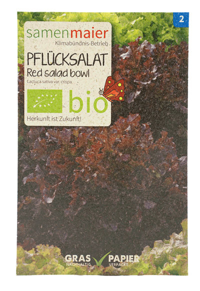 Produktfoto zu Saatgut Pflücksalat Red salad bowl