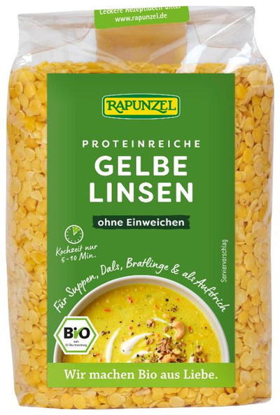 Produktfoto zu Linsen gelb