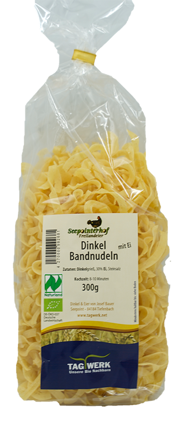 Produktfoto zu Dinkel-Bandnudeln mit Ei