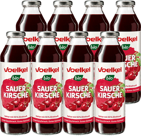 Produktfoto zu Sauerkirsche Nektar 8 x 0,5 l