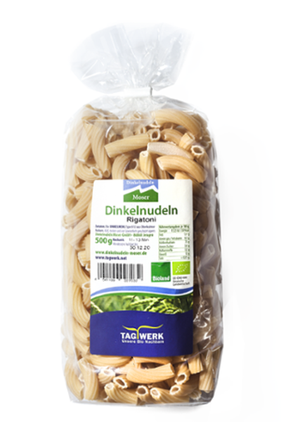 Produktfoto zu Dinkelnudeln Rigatoni