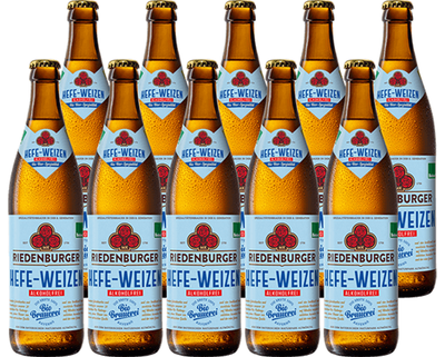 Produktfoto zu Riedenburger Hefe-Weizen alkoholfrei 10 x 0,5 l