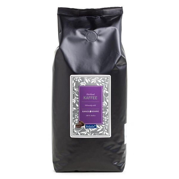 Produktfoto zu Hochlandkaffee ganze Bohne 4 x 1 kg