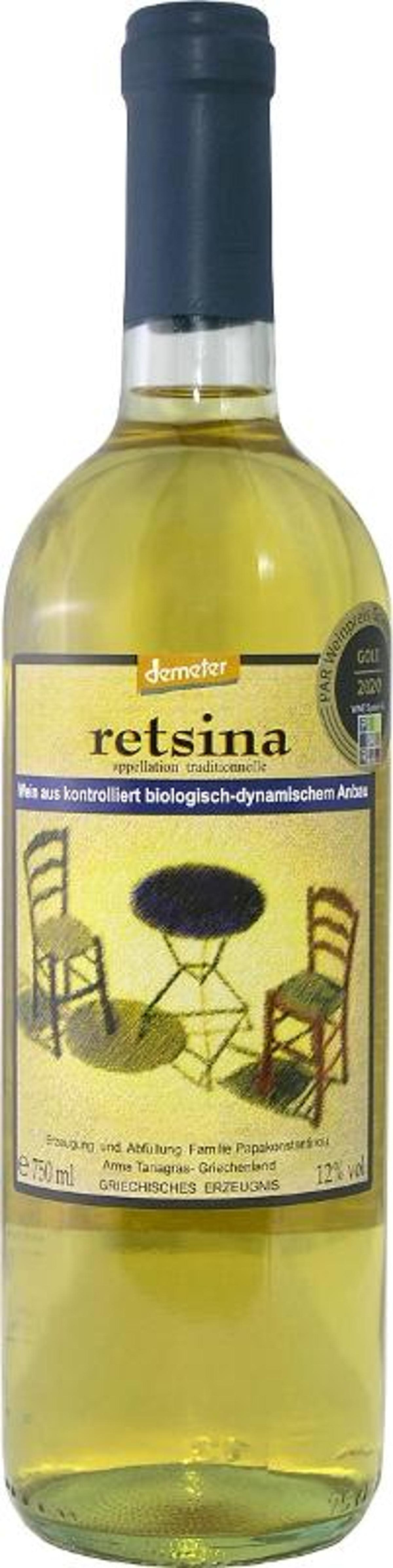Produktfoto zu Retsina weiß Akratos