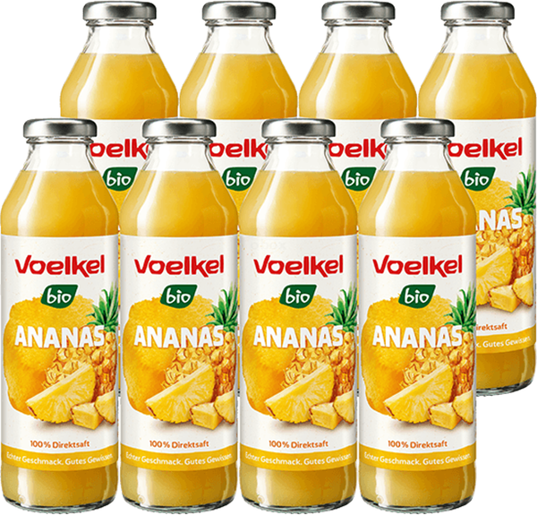 Produktfoto zu Ananassaft 8 x 0,5 l