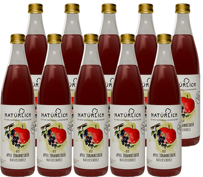 Produktfoto zu Apfel-Johannisbeere-Schorle 10 x 0,5 l