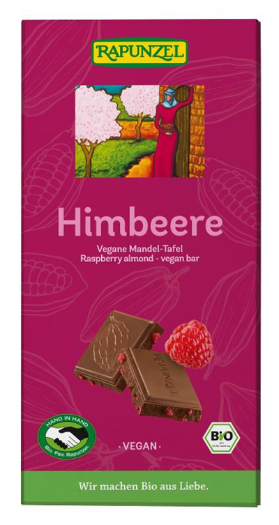 Produktfoto zu Vegane Schokolade Himbeere
