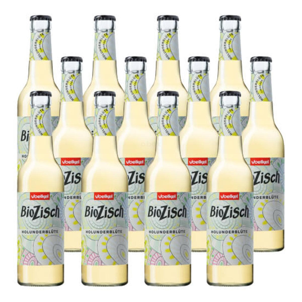 Produktfoto zu BioZisch Holunderblüte Kasten 12 x 0,33 l