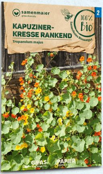 Produktfoto zu Saatgut Kapuzinerkresse rankend