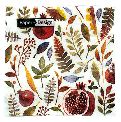 Produktfoto zu Cocktailserviette Granatapfel