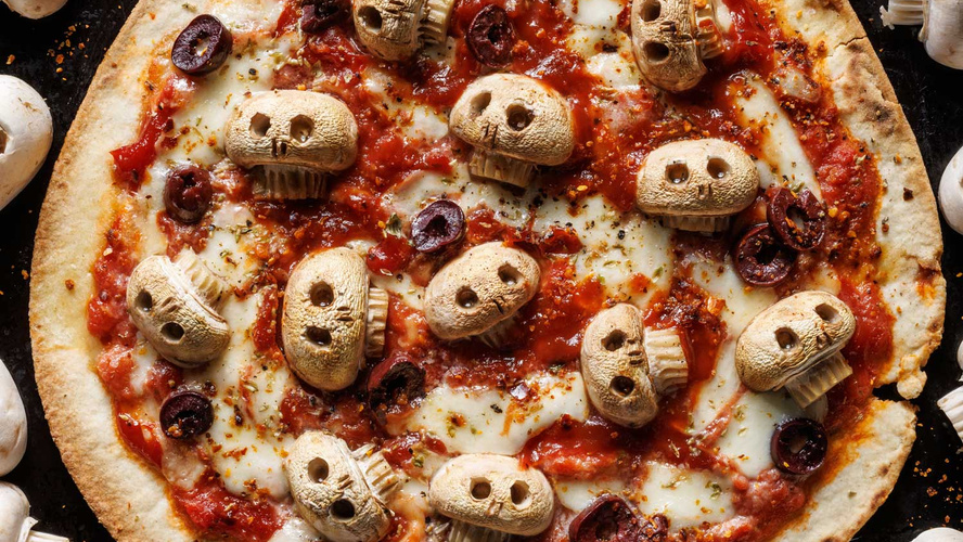 Rezeptbild für Halloween Pizza 