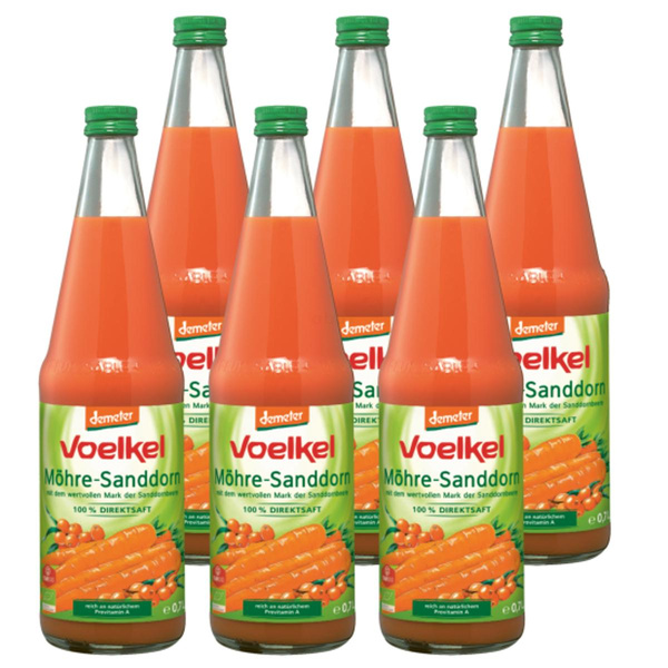 Produktfoto zu Möhren-Sanddorn-Saft Kasten