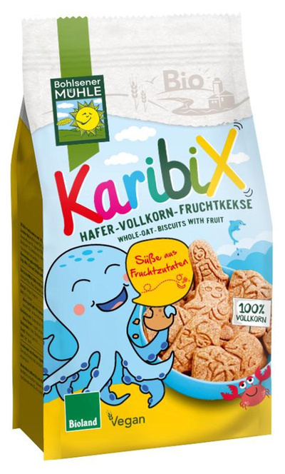 Produktfoto zu Karibix Hafer-Vollkorn-Fruchtkekse