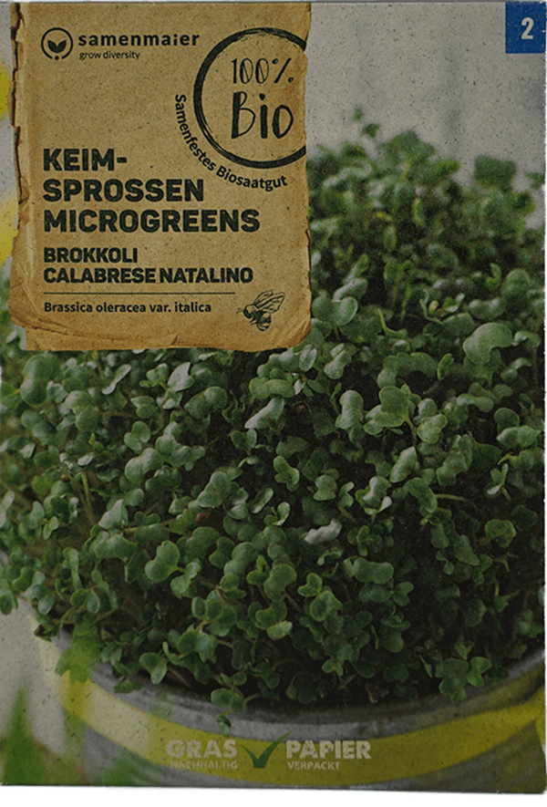 Produktfoto zu Saatgut Keimsprossen Brokkoli Calabrese Natalino