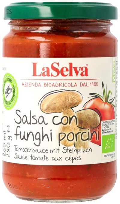 Produktfoto zu Tomatensauce mit Steinpilzen