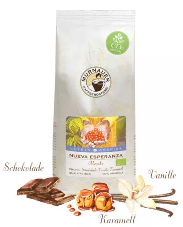Produktfoto zu Kaffee Nueva Esperanza Mexiko ganze Bohne