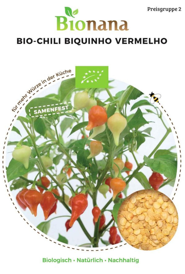 Produktfoto zu Saatgut Chili Biquinho Vermelho