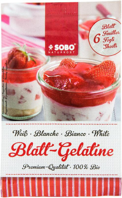 Produktfoto zu Blatt Gelatine