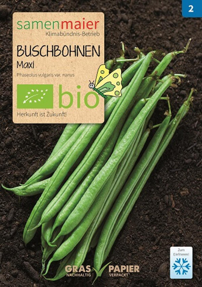 Produktfoto zu Saatgut Buschbohnen Maxi