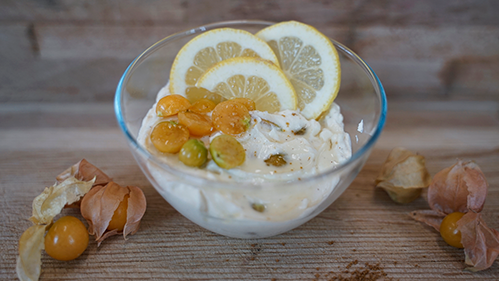 Rezeptbild für Ananaskirschen-Quark