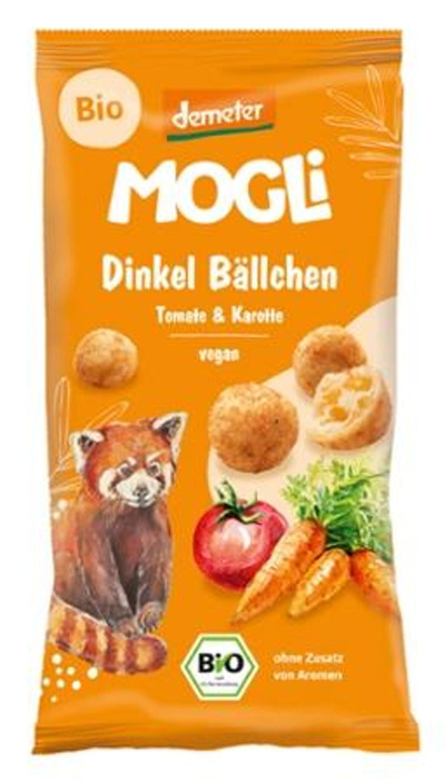 Produktfoto zu Dinkel Bällchen Tomate Karotte
