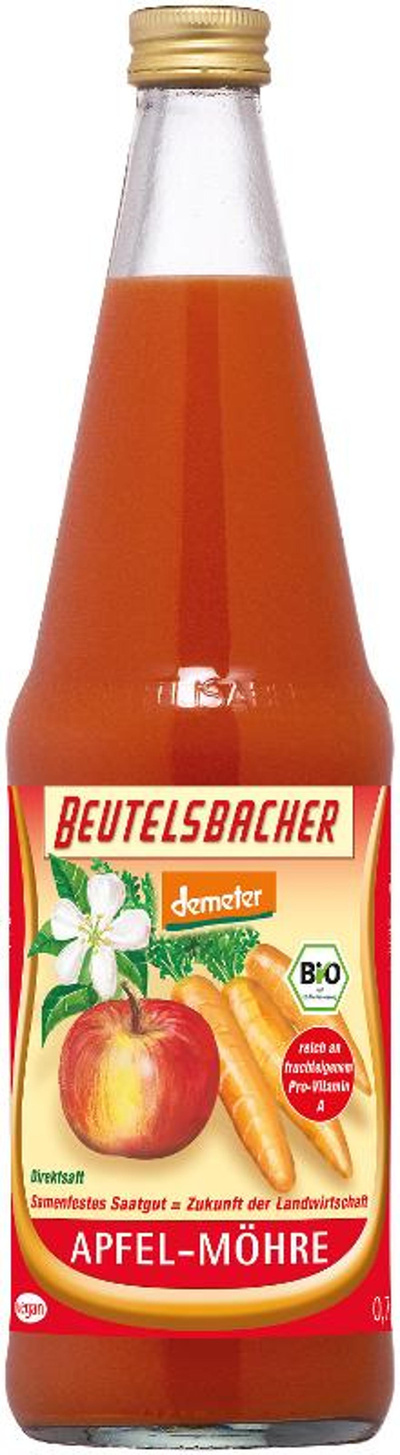 Produktfoto zu Apfel-Möhren-Saft 0,7 l