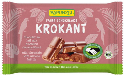 Produktfoto zu Schokolade Vollmilch mit Mandelkrokant