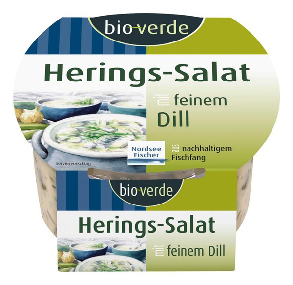 Produktfoto zu Hering-Salat mit Dill-Joghurt-Sauce