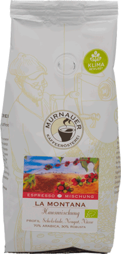 Produktfoto zu La Montana Espresso ganze Bohne