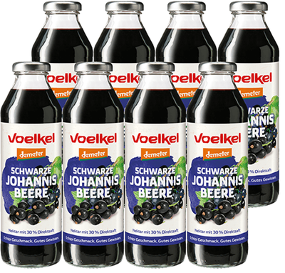 Produktfoto zu Schwarze Johannisbeere Nektar 8 x 0,5 l