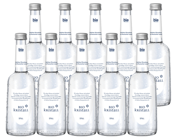 Produktfoto zu BioKristall-Wasser still 10 x 0,33 l