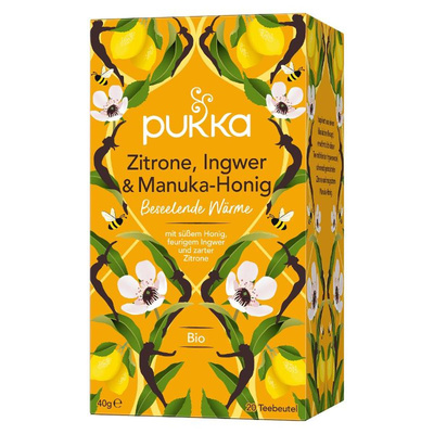 Produktfoto zu Tee Zitrone, Ingwer & Manuka Honig