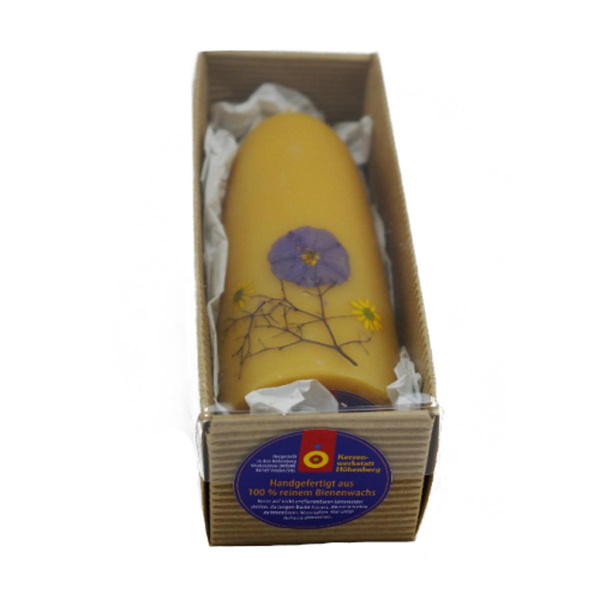 Produktfoto zu Blumenkerze Natur im Geschenkkarton