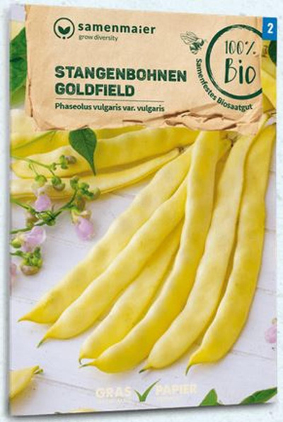 Produktfoto zu Saatgut Stangenbohnen Goldfield