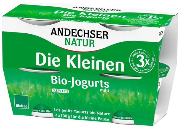 Produktfoto zu Die kleinen Biojoghurts Natur 3,8 %