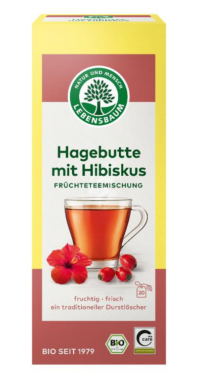 Produktfoto zu Hagebutte mit Hibiskus Tee